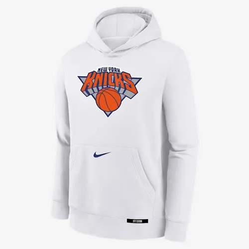 New York Knicks Club City Edition Big дитячі Nike NBA Pullover Толстовка з капюшоном колір білий