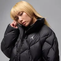 Nike Jordan Brooklyn жіноча Quilted Puffer Куртка колір чорний