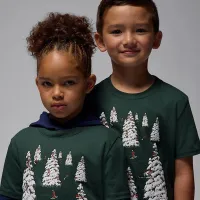 Nike Jordan Little детские Winterland футболка цвет зеленый
