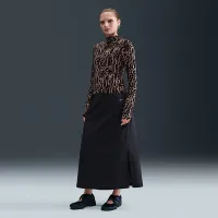 Nike Sportswear Chill Knit жіноча Slim Long-Sleeve футболка колір чорний
