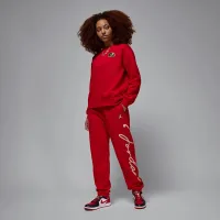 Nike Jordan Brooklyn Fleece женская Crew-Neck свитшот цвет красный