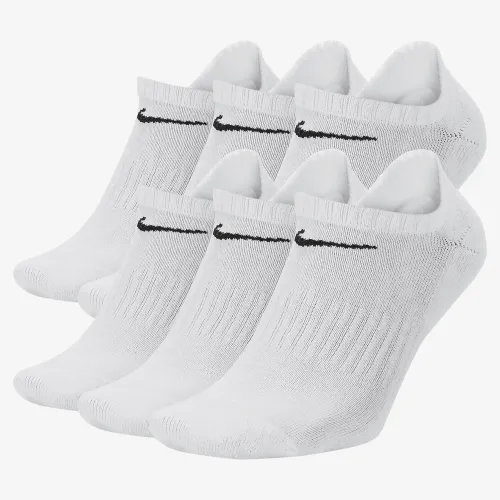 Nike Everyday Cushioned тренувальні No-Show шкарпетки (6 пар) колір білий