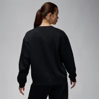 Nike Jordan Brooklyn Fleece жіноча Crew-Neck світшот колір чорний
