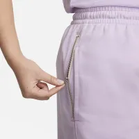 Nike Swoosh Fly жіноча French Terry баскетбольні шорти колір фіолетовий