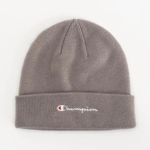 Шапка Champion Script Logo Beanie 806064-ES072 - Серая