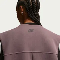 Nike Sportswear Tech Fleece жіноча оверсайз Sleeveless Duster колір фіолетовий