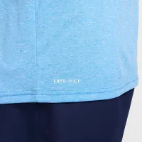 Nike чоловічі Heatheколір червоний Short-Sleeve Hydroguard Swim Shirt блакитний