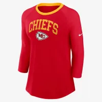 Kansas City Chiefs женская Nike NFL 3/4-Sleeve футболка цвет красный