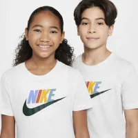 Nike Sportswear Big детские футболка цвет коричневый