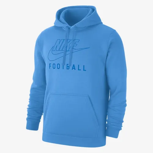 Nike Swoosh Club Fleece чоловічі Football Pullover Толстовка з капюшоном блакитний