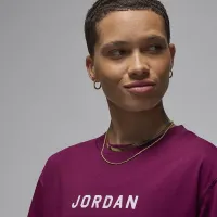Nike Jordan женская Girlfriend футболка цвет красный