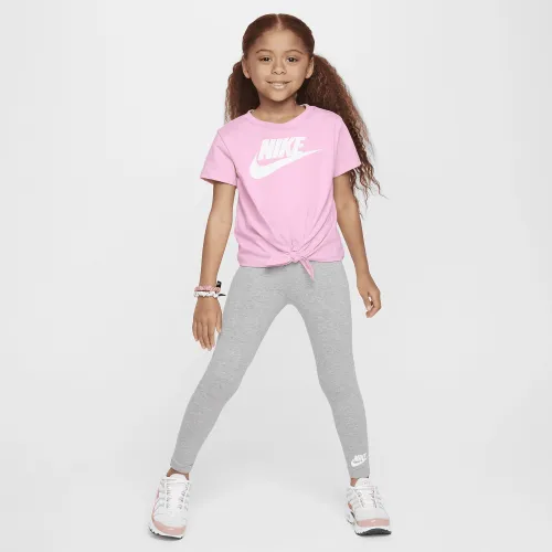 Nike Little дитячі Tie Front Tee and лосіни комплект колір сірий