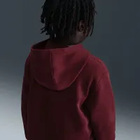 Nike Sportswear Club Fleece Big детские Pullover Толстовка с капюшоном (Extended Size) цвет красный