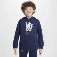 Chelsea FC Club Big детские (для мальчиков) Nike Soccer Pullover Толстовка с капюшоном синий