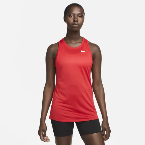 Nike Dri-FIT жіноча тренувальні Tank колір червоний
