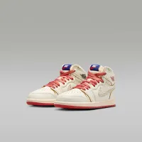 Nike Jordan 1 Retro High OG Little дитячі Кросівки колір білий