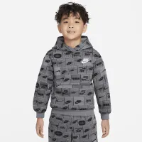 Nike Sportswear Club Little детские Толстовка с капюшоном цвет серый