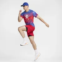 USA Miler чоловічі Nike Dri-FIT Short-Sleeve Running Top колір червоний