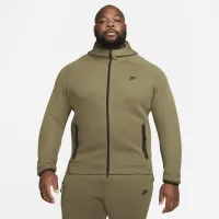 Nike Sportswear Tech Fleece Windrunner мужские Full-Zip Толстовка с капюшоном цвет зеленый