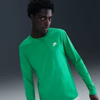 Nike Sportswear Club чоловічі Long-Sleeve футболка колір зелений