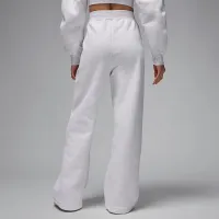Nike Jordan Flight Fleece жіноча Open-Hem Pants колір коричневий