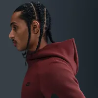Nike Tech мужские Fleece Windrunner Full-Zip Куртка цвет красный