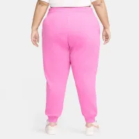 Nike Sportswear Phoenix Fleece женская С высокой Талией Joggers (большие размеры) цвет красный