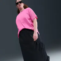 Nike Sportswear Essential жіноча футболка (великі розміри) Pink