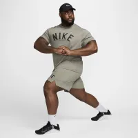 Nike Primary Swoosh чоловічі Dri-FIT Short-Sleeve Versatile Top колір сірий