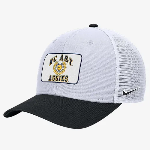 North Carolina A&T Rise Nike College Trucker Cap цвет белый