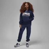 Nike Jordan x Howard University женская Fleece Pullover Толстовка с капюшоном синий