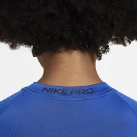Nike Pro Big детские (для мальчиков) Dri-FIT Short-Sleeve Top синий