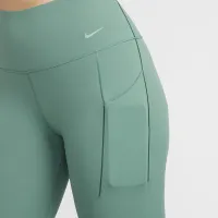 Nike Universa жіноча Medium-Support З високою талією 7/8 лосіни з кишенямиколір зелений