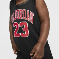 Nike Jordan Baby (12-24M) Jersey Romper колір чорний