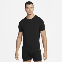 Nike Dri-FIT Essential хлопковыеStretch мужские Slim Fit Crew Neck Undershirt (2 пары) цвет черный