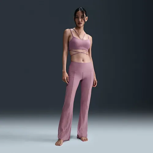 Nike Zenvy Sheer жіноча Gentle-Support З високою талією Full-Length Pants колір фіолетовий