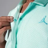 Nike Jordan Dri-FIT тренувальні Camp Little дитячі Jumpman Mesh Top блакитний