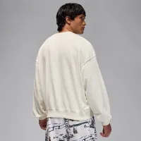 Nike Jordan Brooklyn Fleece чоловічі Crew-Neck світшот колір білий