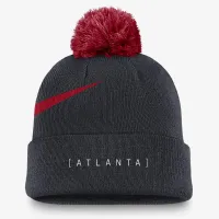Atlanta Braves Peak чоловічі Nike MLB Cuffed Pom Beanie блакитний