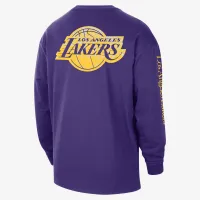 Los Angeles Lakers Courtside Men's Nike NBA Long-Sleeve Max90 T-Shirt