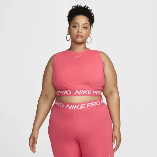 Nike Pro жіноча Dri-FIT Cropped Tank Top (великі розміри) Pink