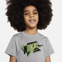 Nike Dri-FIT Little дитячі Graphic футболка колір сірий