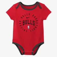 Chicago Bulls Baby Nike NBA 3 пары Bodysuit набор цвет красный