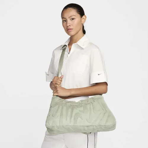 Nike Sportswear Faux Fur Tote (10L) колір зелений