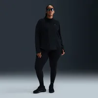 Nike Swift жіноча Dri-FIT UV 1/4-Zip Running Top (великі розміри) колір чорний