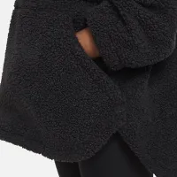 Nike High-Pile Fleece Big детские (Girls') Therma-FIT тренировочные Куртка цвет черный