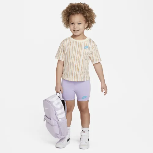 Nike Happy Camper Toddler Bike шорти комплект колір фіолетовий