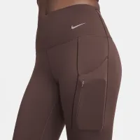 Nike Go женская Therma-FIT С высокой Талией 7/8 лосины с карманамицвет коричневый