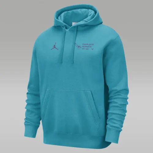 Charlotte Hornets Club Courtside мужские Nike NBA Pullover Толстовка с капюшоном синий
