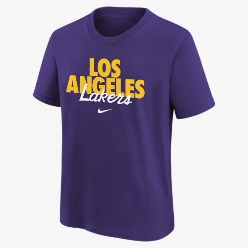 Los Angeles Lakers DNA Big детские Nike NBA футболка цвет фиолетовый